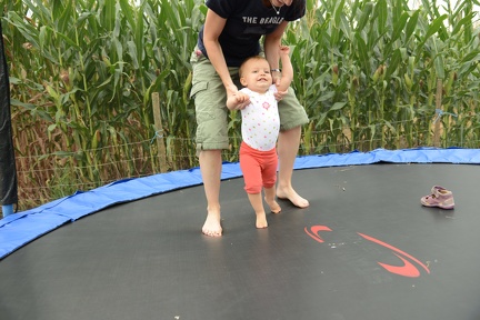 Bouncing with Mommy